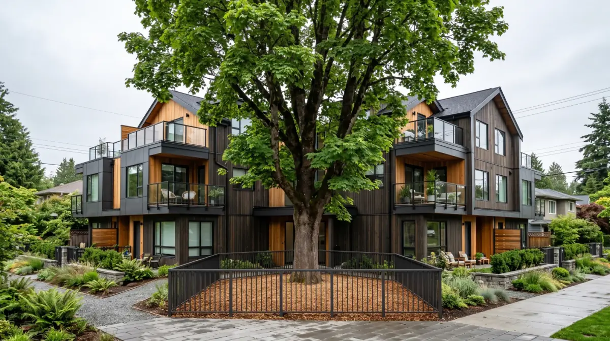 Trees, easements, and site constraints on a Metro Vancouver and the Fraser Valley lot