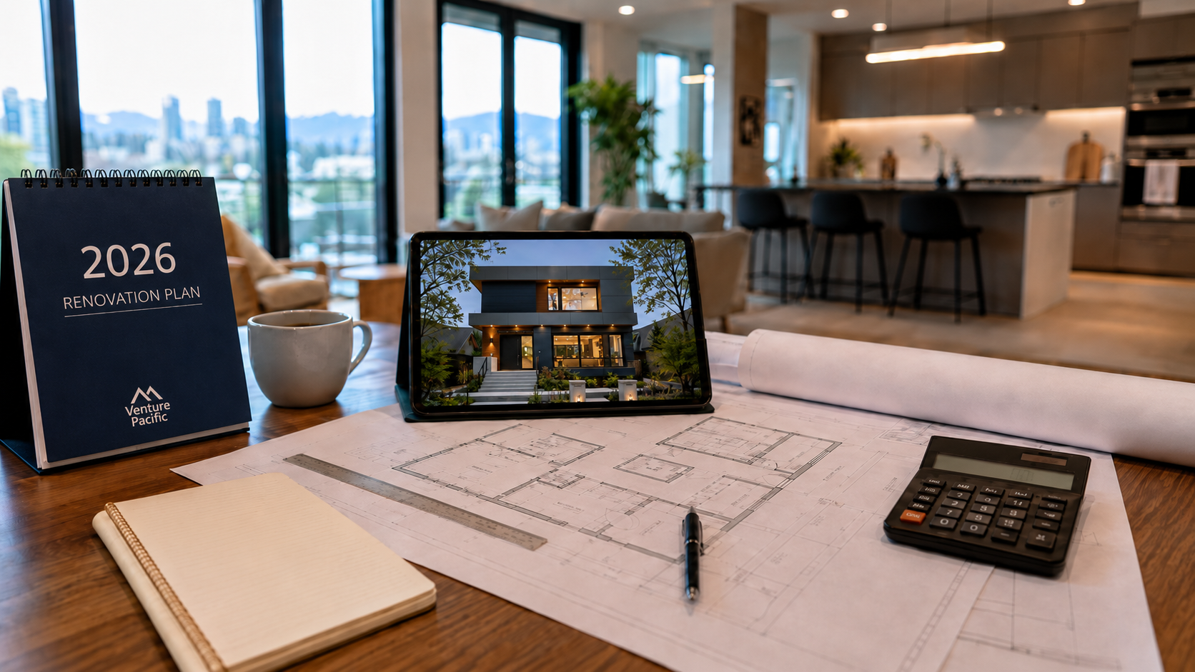 Renovation costs Vancouver planning consultation with drawings, budget notes, and design review